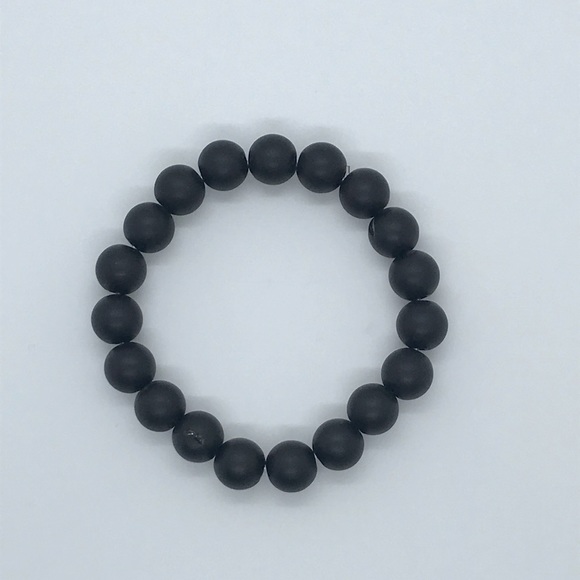 Black stretchy bracelet - Picture 3 of 3